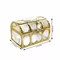 24 Clear Gold 2.5" tall Mini Treasure Chests Favor Boxes Wedding Party Supplies